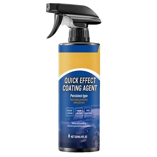 Saker Quick Effect Car Coating Spray,All-in-One Auto Surface Treatment Spray – Provides Instant Shine, Water Beading, and Scratch Mask for Exterior Care (1 Pack)
