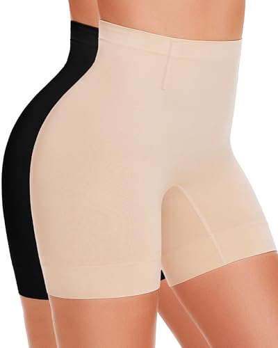 BESTENA Shapewear Shorts Mid-Waist Body Shaper Shorts Thigh Slimmer Womens Shapewear Tummy Control Seamless Shapewear for Under Dresses