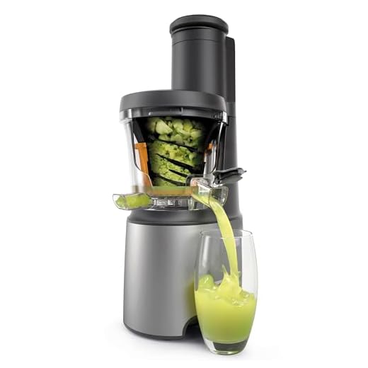 Kenwood PureJuice XL JMP85.​000SI, Estrattore Frutta e Verdura con Contenitore Polpa e Brocca per Succo, Tubo di Alimentazione XL, Tappo Antigoccia, Potenza 230W, Argento