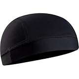 PEARL IZUMI Unisex Transfer Lite Skull Cap, Breathability & Sweat Absorption, Cooling Under Bike Helmet, Made with Lightweight UPF 50+ Transfer Fabric, Black