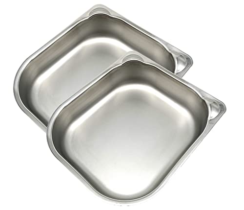 Cat Mate Stainless Steel Bowl Inserts x 2 for Cat Mate C100 and C200 Automatic Feeders (Feeder Not Included)