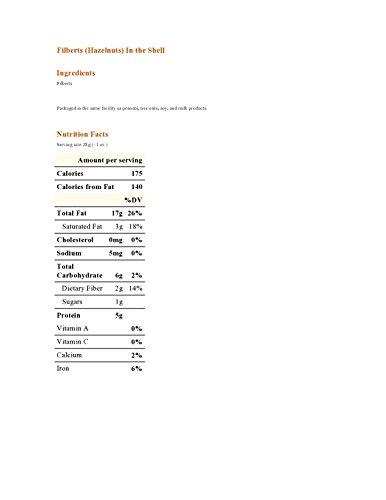In Shell Filberts (Hazelnuts) - 5 lb.
