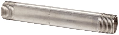 Stainless Steel 304/304L Pipe Fitting, Nipple, Schedule 40 Welded, 1