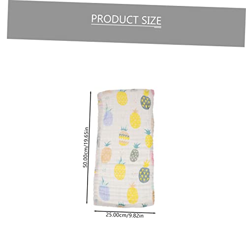 UPKOCH 3Pcs Burp Cloths Muslin Cotton Washcloths with Adorable Patterns for Newborns Soft and Breathable Face Towels for Showers and Parents2