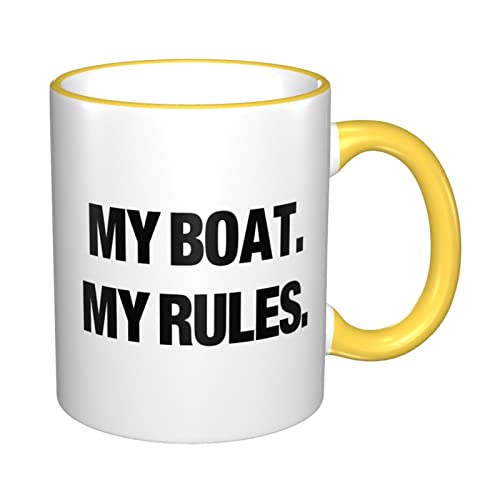 Taza de barco regalo de capitán My Boat My Rules Taza de regalo de barco regalo de barco taza de capitán taza de… - Imagen 4
