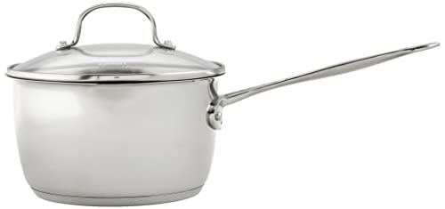 Image of Cuisinart 719-18P Chef's Classic Stainless 2-Quart Saucepan with Cover,Silver (Pack of 4)
