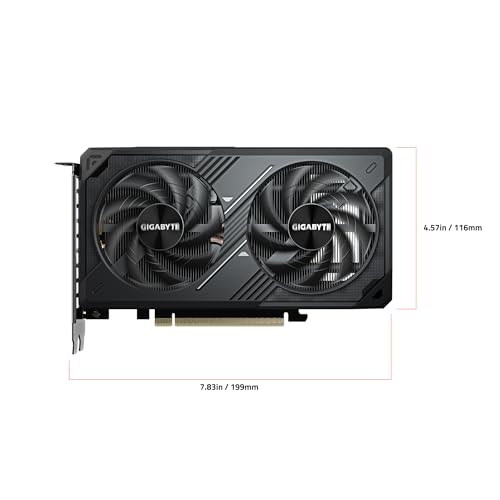 Image of GIGABYTE GeForce RTX 5060 WINDFORCE MAX OC 8G Graphics Card, Cooling System, 8GB 128-bit GDDR7, PCIe 5.0, by NVIDIA, DisplayPort & HDMI - Video Output Interface, GV-N5060WF2MAX OC-8GD Video Card