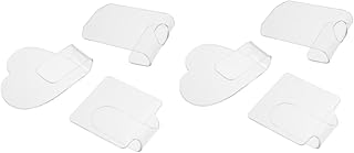 minkissy 6 Pçs Paleta De Unhas Artista Bandeja De Mistura Placa De Cores De Unhas Mão Arte De Unhas Misturando Desenho Cor Kit De Placa De Maquiagem Maquiagem Transferência Portátil