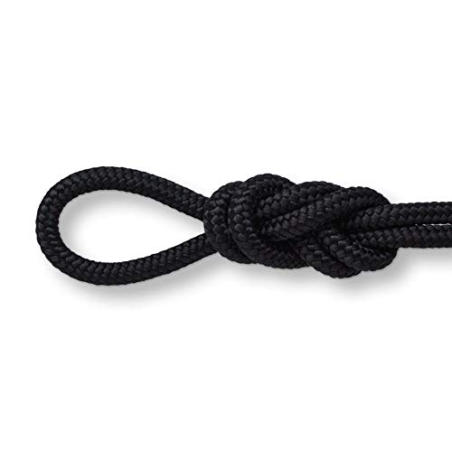3/8" Diamond Braid Polypropylene Rope - Black - 300 Feet
