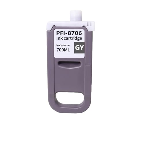 Cartouche PFI-8706 GY réservoir encre gris compatible traceur iPF8300s