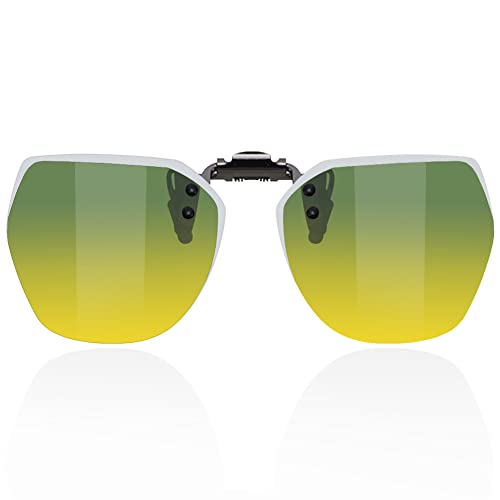 Image of Flip-Up Clip-On Polarized Sunglasses, UV Protection