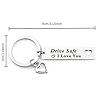 Yeeaulpa Drive Safe Keychain Gifts For Boyfriend, Valentines & Christmas Birthday Gifts For Him Husband Men, Drive Safe Keyring #1