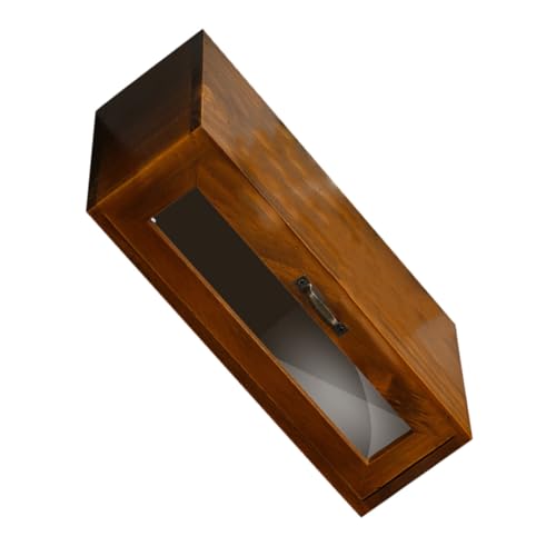 TOKIDNY Soporte Elevador para Monitor de Madera Vintage con Caja Organizadora de Almacenamiento para Escritorio Multiusos para Oficina y Hogar Diseño Elegante y Compacto