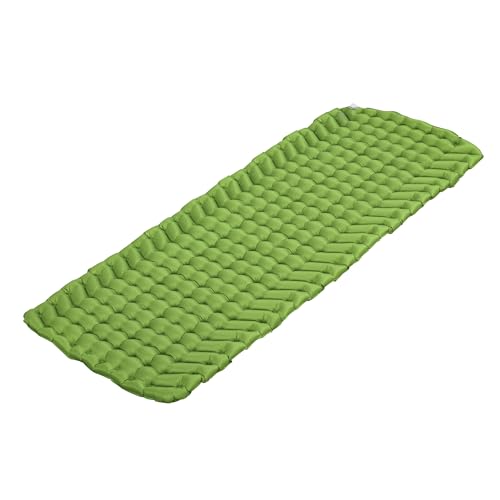 Bestway WanderLite 78 Inch by 28 Inch Large Rectangular Nylon Fabric Outdoor Sleeping Air Pad with Repair Patch and Storage Bag, Green