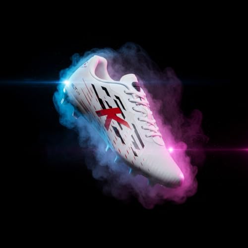 Botas de fútbol para césped KELME Agility Lite blancas deportivas 3