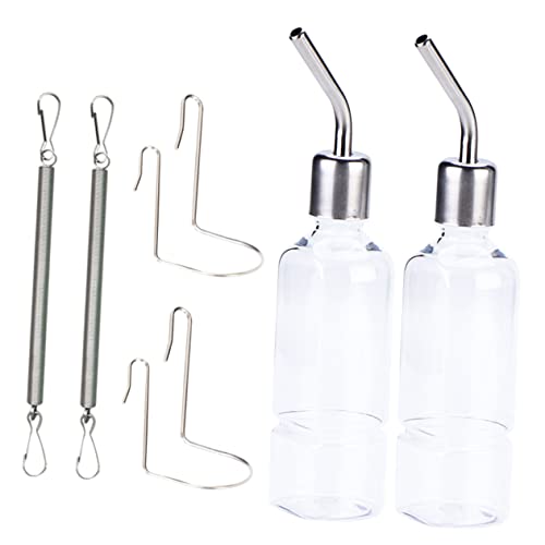 ibasenice Automatic Pet Water Fountain 2 Pack Guinea Pig Drink Bottle Squirrel Water Dispenser