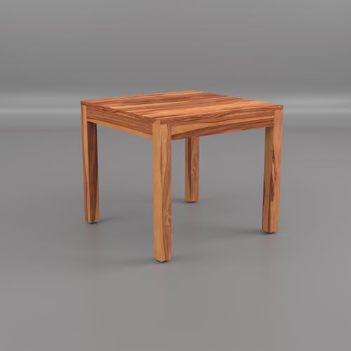 Image of Solid Wood Cane 4 Seater Dining Table Set | Four Seater Dining Table with 4 Cushions Chairs for Dining Room | 4 Seater Dining Set for Hotel Restaurant | Sheesham, E-Honey