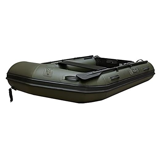 Fox 240 Inflatable Boat Green 2,40m Schlauchboot, Angelboot zum Angeln auf Karpfen & Waller, Boot zum Karpfenangeln & Wallerangeln