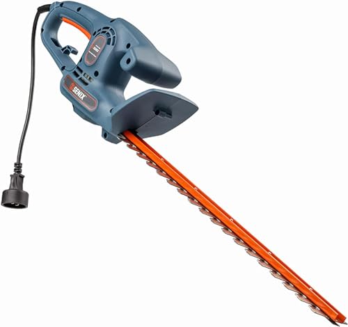 SENIX HTE3.8-L 120V 3.8 Amp 21-Inch Corded Electric Hedge Trimmer, Garden Tool to Trim Shrubs, Bushes, and More, Double Sided Dual Action Blades, 3/4\" Cutting Capacity, Includes Blade Cover - Thumbnail 4