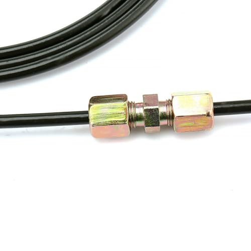 GEARMONSTER 2m Bremsleitung Ø 4,75mm Reparatursatz mit 8 Verbinder M10, Automobil Ersatz Stahl Bremsrohr Bremsschlauch Verschraubungen, 2tlg