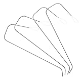 Cabilock 4 Piezas Agujas Curvas para Enhebrar Cuentas de Arcilla Agujas Forma para Enhebrar Pulseras y Joyas Herramienta Sencilla Cuentas