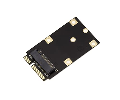 KALEA-INFORMATIQUE M2 M Key to miniPCIe adapter for mounting an M.2 card in a Mini PCIe Full Size slot, Black - Image 2