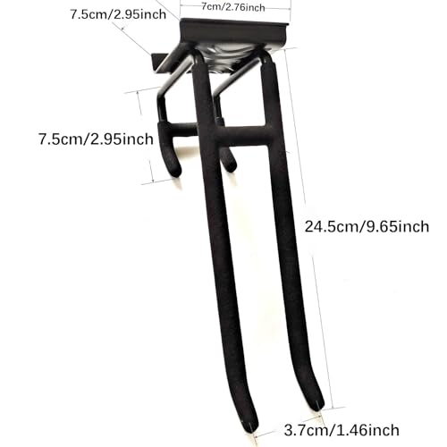 Baoblaze Garage Wall Organizer,Utility Hooks Holder Tool Storage Rack Hook Hangers for Maintenance Tools Shed Yard Mop Broom Gardening, Double Layer Hooks - Image 4
