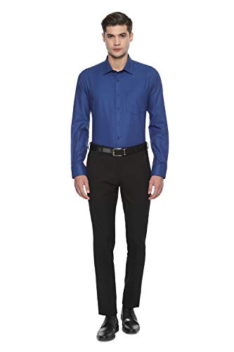 Image of Louis Philippe Men's Formal Relaxed Fit Trousers