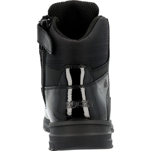 ROCKY Cadet 6" Black Side Zip Public Service Boot4