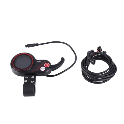 Wearresistant Electric Scooter Part Display Thumb Throttle 2 in 1 Speedometer Manual Control Panel High Durability Exquisite Workmanship for Trail Riding (48V)