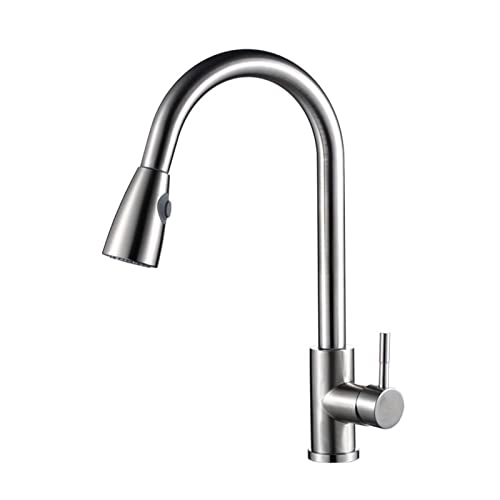Robinet de cuisine extractible mitigeur évier eau chaude eau froide - 2