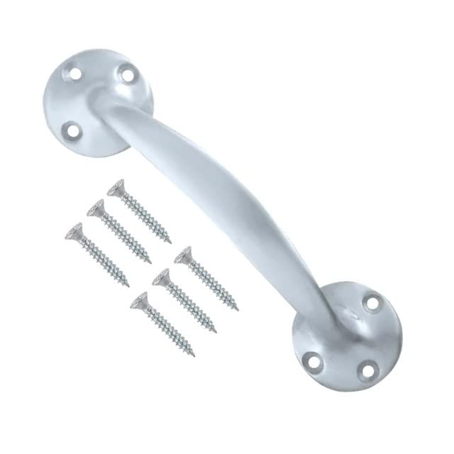 TERF® Heavy Duty Traditional Vintage Style Bow Door Pull Handle Aluminium 175mm (7 inch) Including Fixing Screw for Kitchen Cupboard Cabinet Drawer Door Pull Handle