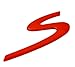 Price comparison product image Zorratin Large red"S" S Letter Rear Trunk Boot Lid Hatch Tailgate Emblem Badge for Porsche 911 Cayenne carrera turbo panamera boxster