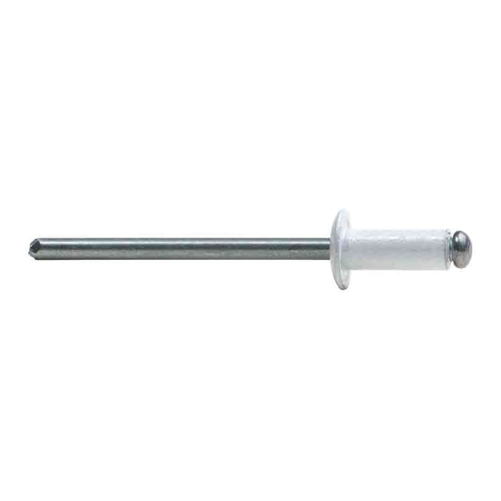 Bralo BR01010BL4818 Remache aluminio, blanco, 4,8 x 18