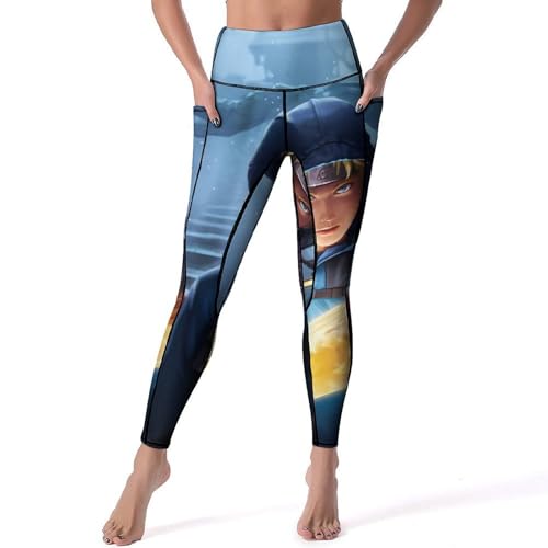 Legging yoga anime imprimé garçon pour séances fitness et jogging quotidien S