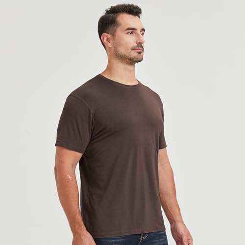 Image of netdraw Men's Ultra Soft Bamboo Viscose Cotton T-Shirt S-3XL | Moisture Wicking, Lightweight, Cool-Touch, Everyday Casual, Lounge, Sleep & Undershirt