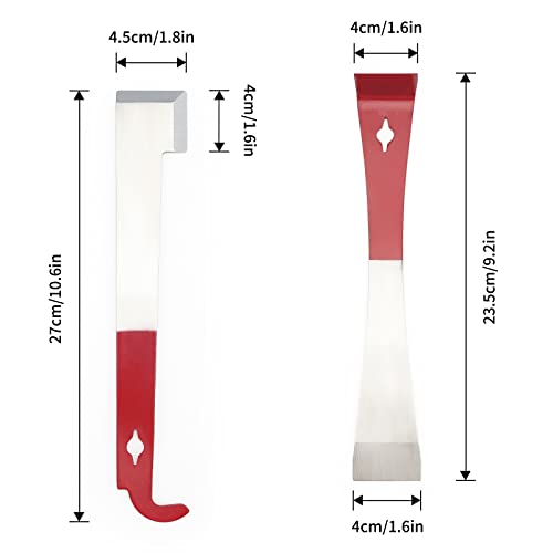 KINGLAKE-GARDEN-Stainless-Steel-Beekeeping-Hive-Tool2PCS-Bee-Hive-Tool-J-Hook-Bee-Frame-Lifter-and-Scraper-Beekeeping-Equipment-for-Beekeepers-for-Beekeepers