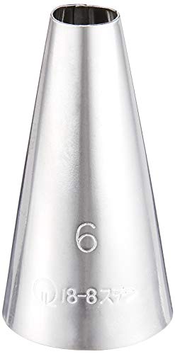 Endo Shoji WKT32006 No.6 Commercial Use, Round, 18-8 Stainless Steel, Made in Japan