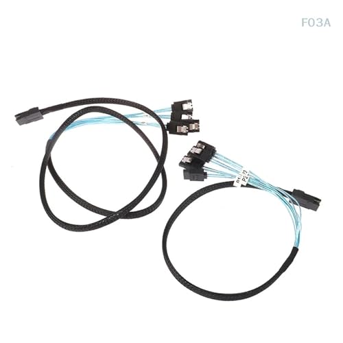 Cable S-AS SFF-8087 a 4 SATA 12Gbps 1 m miniatura 3