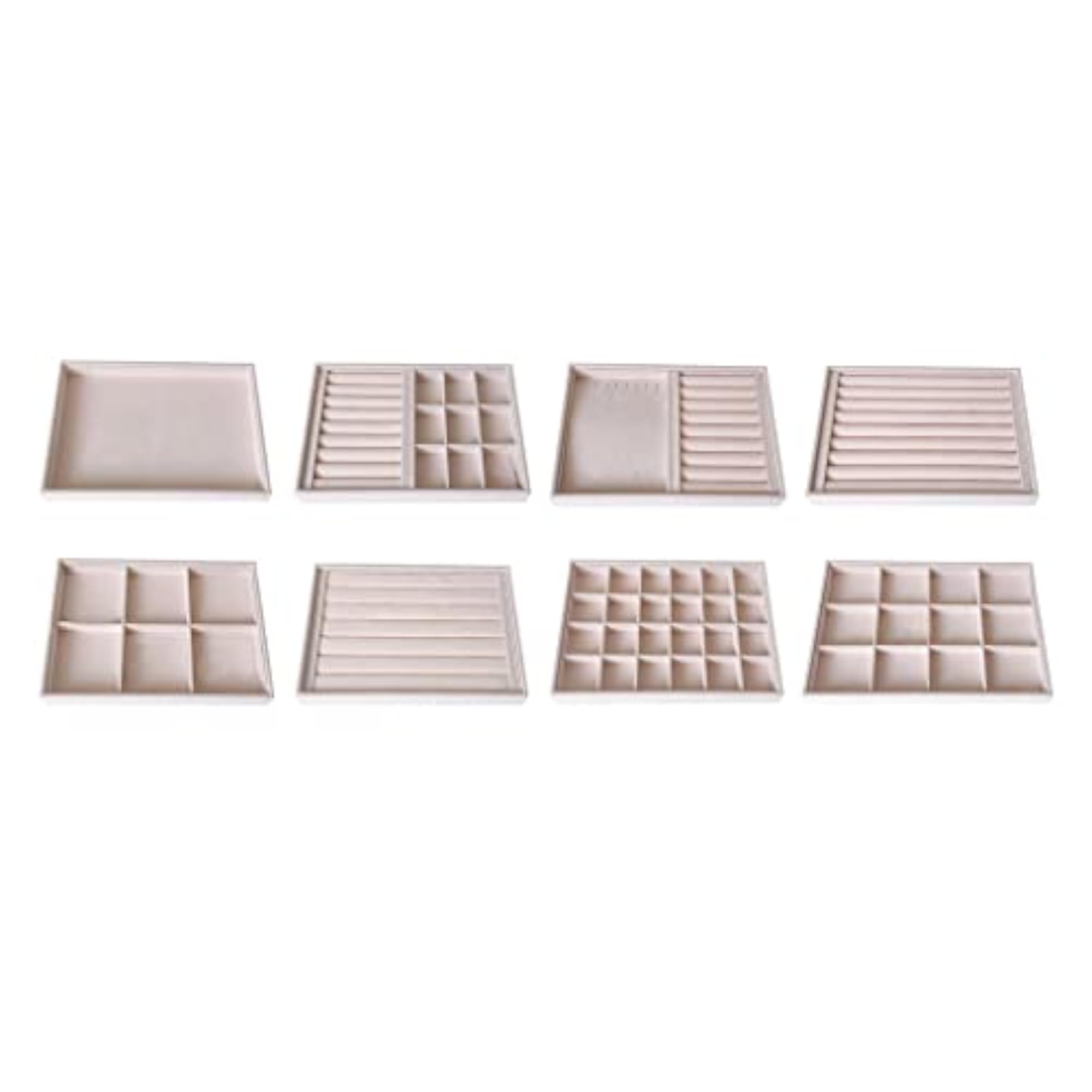 Velvet Stackable Jewelry Display Box Tray Case