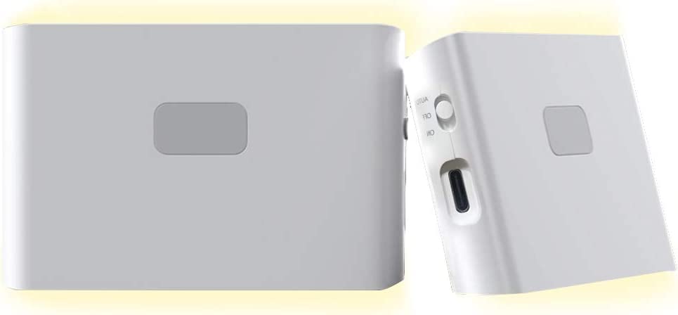 iSTYLE Rechargeable Motion Sensor Night Light, Auto Dusk to Dawn Sensor, Warm White LED Stick-On Wall, Cabinet, Hallway, Bedroom, Kids Room, Kitchen, Stairway (2 PCs + USB Type C Cable)