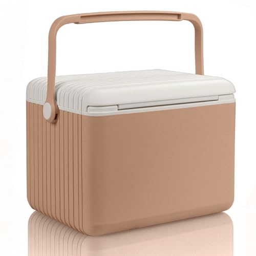 Image of 6Qt 13Qt 19Qt Northroad Camping Coolers,Stylish Macaron Color Durable Hard Cooler,Portable Insulated Ice Chest with 24 /48 Hour Ice Retention,Multi- Size for Camping,Picnic,Beach,Travel