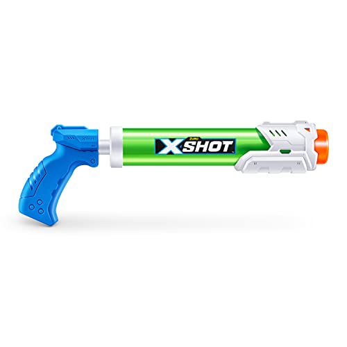 X-Shot Water Warfare Small Tube Soaker (4 Pack) By Zuru Super Soaking Pump Action, Pool Party Pack, Fills Up To 380Ml, Shoots Up To 8 Meters, For Boys, Girls, Children #TOP6
