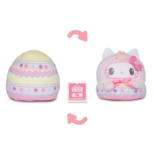 Image of TeeTurtle Reversible Sanrio Hello Kitty Easter 4 Inch Flip Plush