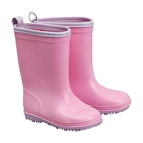 Luqifei Rain Boots Children's Rain Boots Cute Lightweight Candy Color Shoes Non-Slip Waterproof Cover