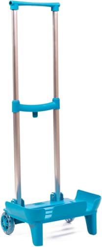 Devesa Carro Mochila Escolar para Niño y Niña Plegable y Resistente   Carrito Plegable con Ruedas para Mochilas Escolares   Trolley Escolar   D203 (Turquesa)