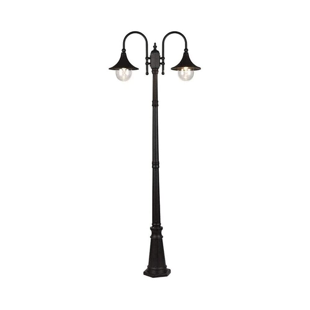 GTHTUHFD Outdoor Lamp Post Light European Double Head High Pole Anti-Rust Courtyard Street Garden Waterproof Lawn Park Villa Community Decorative Pi,Height 260Cm,Height 260cm