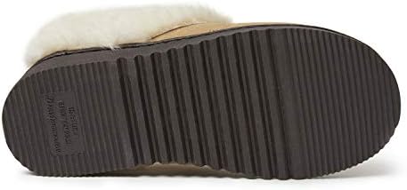 Dearfoams womens Genuine Suede Closed Toe Scuff Slipper, Desert, 7 US | Image 4