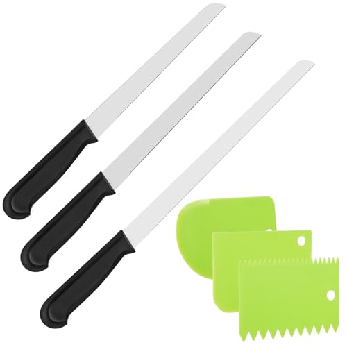Set Cuchillos Pan 6 Piezas Acero Inox Base