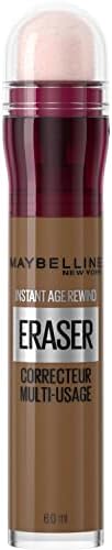 Maybelline Instant Anti Age Eraser Eye Concealer, Dark Circles and Blemish Concealer, Ultra Blendable Formula, 00 Ivory (Packging may vary)